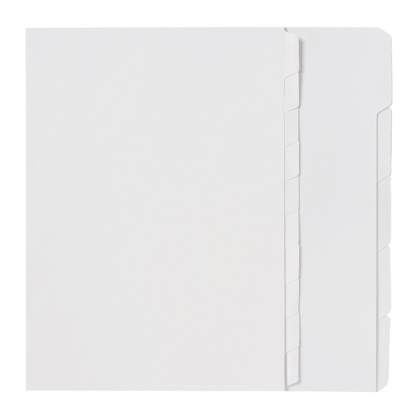 DIVIDER A4 5 TAB UNPUNCHED WHITE #37305 (price excludes GST)