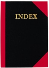 RED & BLACK NOTEBOOK INDEXED A5 100LF #05101