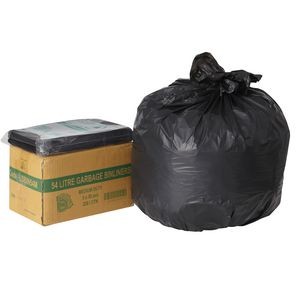 BIN LINERS BLACK 54 LITRE BOX 250  (price excludes gst)