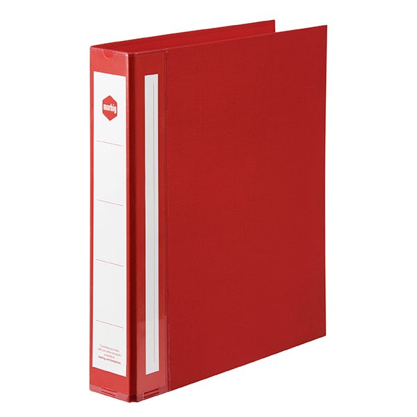 PE BINDER DELUXE A4 2 RING 38mm RED