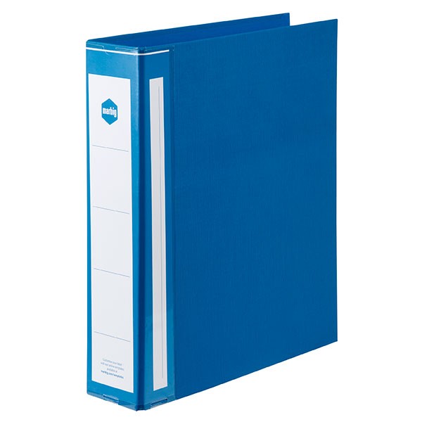 PE BINDER DELUXE A4 2 RING 50mm BLUE