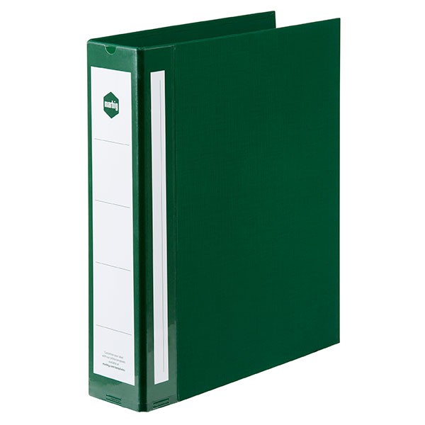 PE BINDER DELUXE A4 2 RING 50mm GREEN