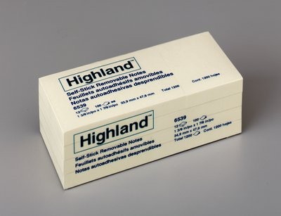HIGHLAND NOTE PAD #6539 38mm x 50mm