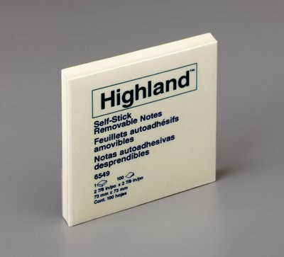 HIGHLAND NOTE PAD #6549 75mm x75mm