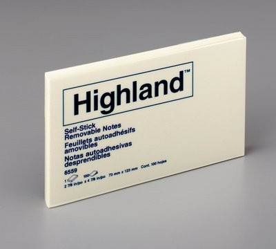 HIGHLAND NOTE PAD #6559 75mm x 127mm PKT 12  (price excludes gst)