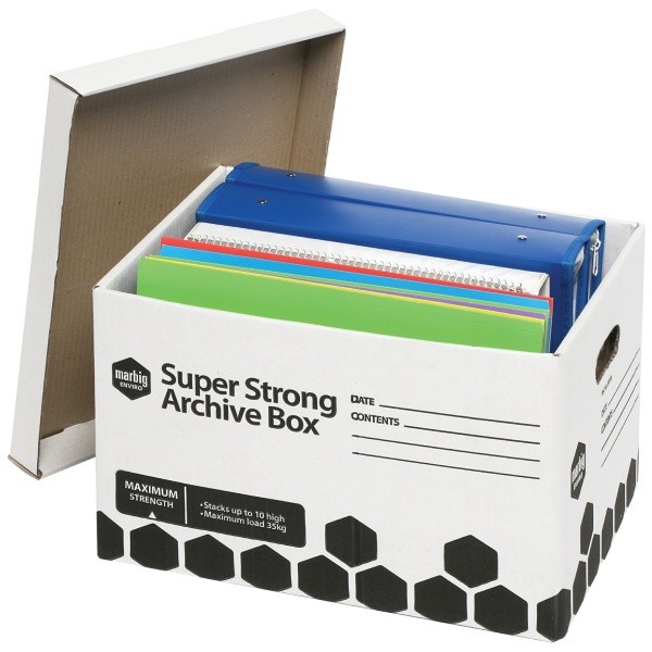 ARCHIVE BOX SUPER STRONG MARBIG #80036 (BOX 12)