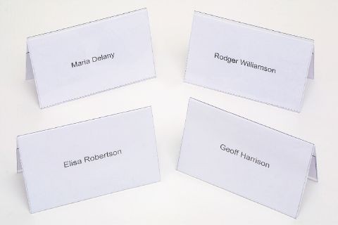 REXEL NAME PLATES (92mm x 56mm) Pack 50  (price excludes gst)