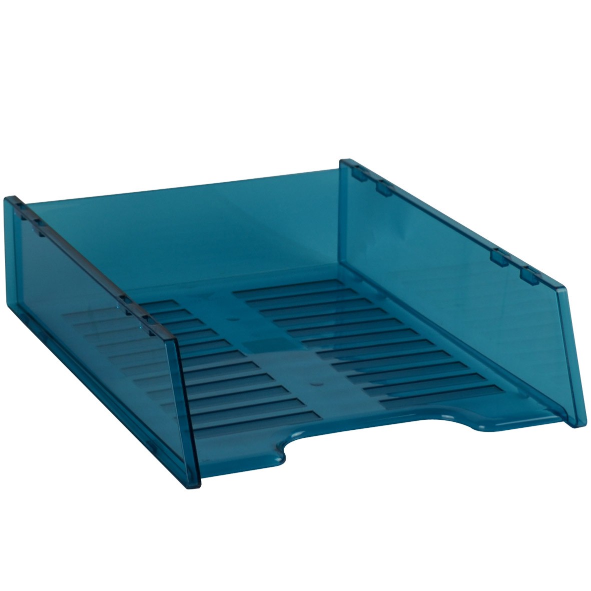 DOCUMENT TRAY STACKABLE TINTED BLUE #I-60TBL  