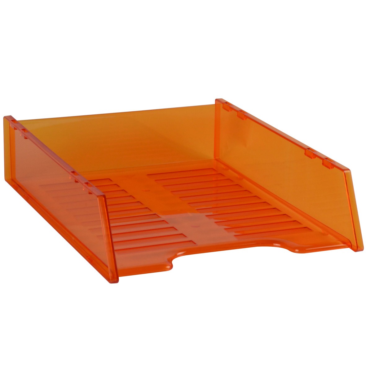 DOCUMENT TRAY STACKABLE TINTED ORANGE #I-60OR  