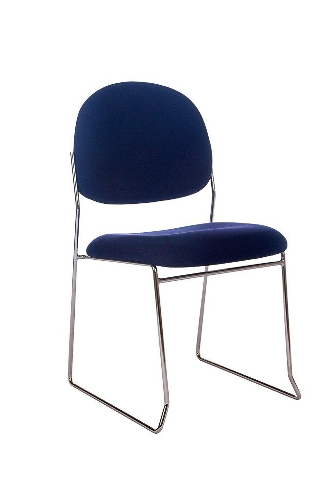 STATELINE ROD STACKABLE VISITORS CHAIR NAVY  