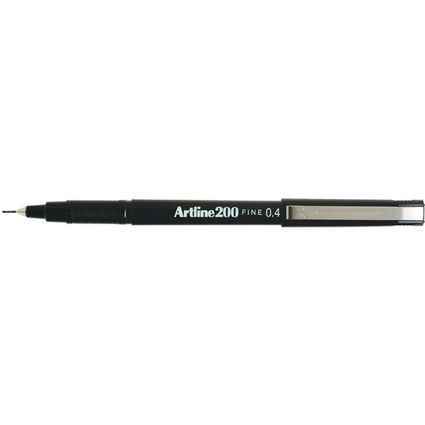 ARTLINE 200 PENS 0.4mm BLACK (BOX 12)