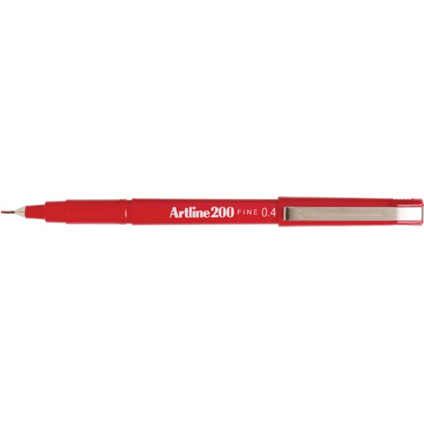 ARTLINE 200 PENS 0.4mm RED (BOX 12)