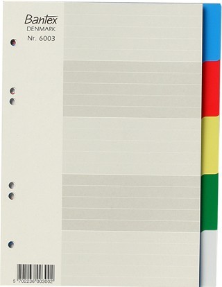 PVC DIVIDER A5 5 TAB MULTI COLOURED (price excludes GST)