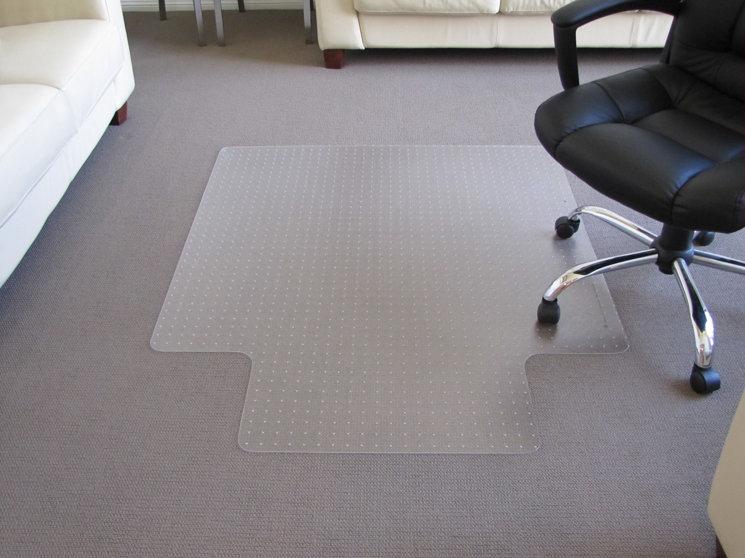 CHAIRMAT LOW PILE SMALL 910mm x 1220mm KEYHOLE 