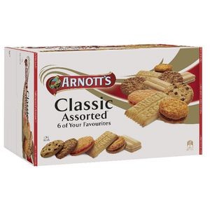 ARNOTTS CLASSIC ASSORTED BISCUITS 1.5KG - 3 x 500g Trays  (price excludes gst)
