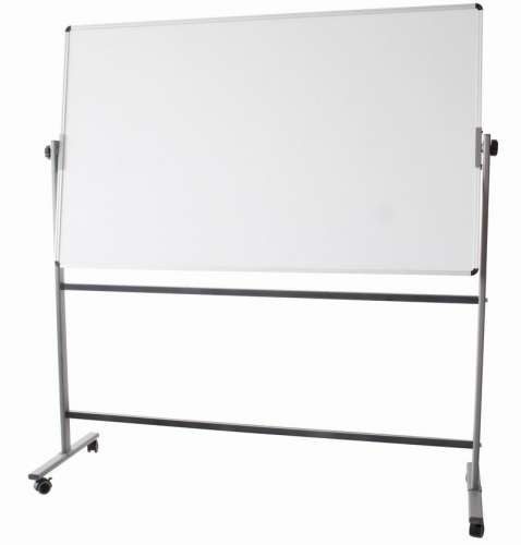 MOBILE WHITEBOARD WITH STAND 1200mm x 900mm DOUBLE SIDED DELI
