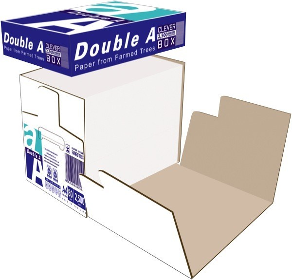 DOUBLE A COPY PAPER A4 CLEVER BOX  (BOX 2500 SHEETS)  