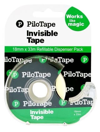 PILOT INVISIBLE TAPE DISPENSER 18mm x 33m #306252 (price excludes gst)