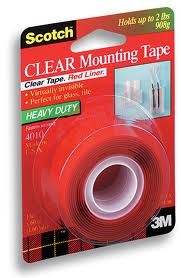 MOUNTING TAPE SCOTCH 25mm x 1.51m CLEAR #4010 (price excludes gst)