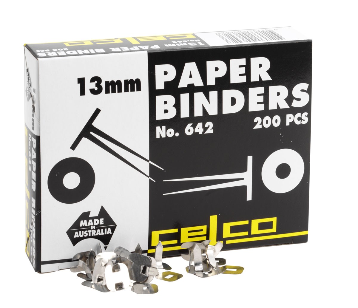 CELCO PAPER BINDERS 13mm #642 (price excludes gst)