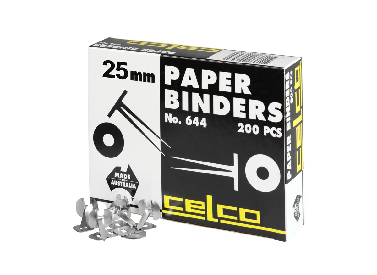 CELCO PAPER BINDERS 25mm #644 (price excludes gst)