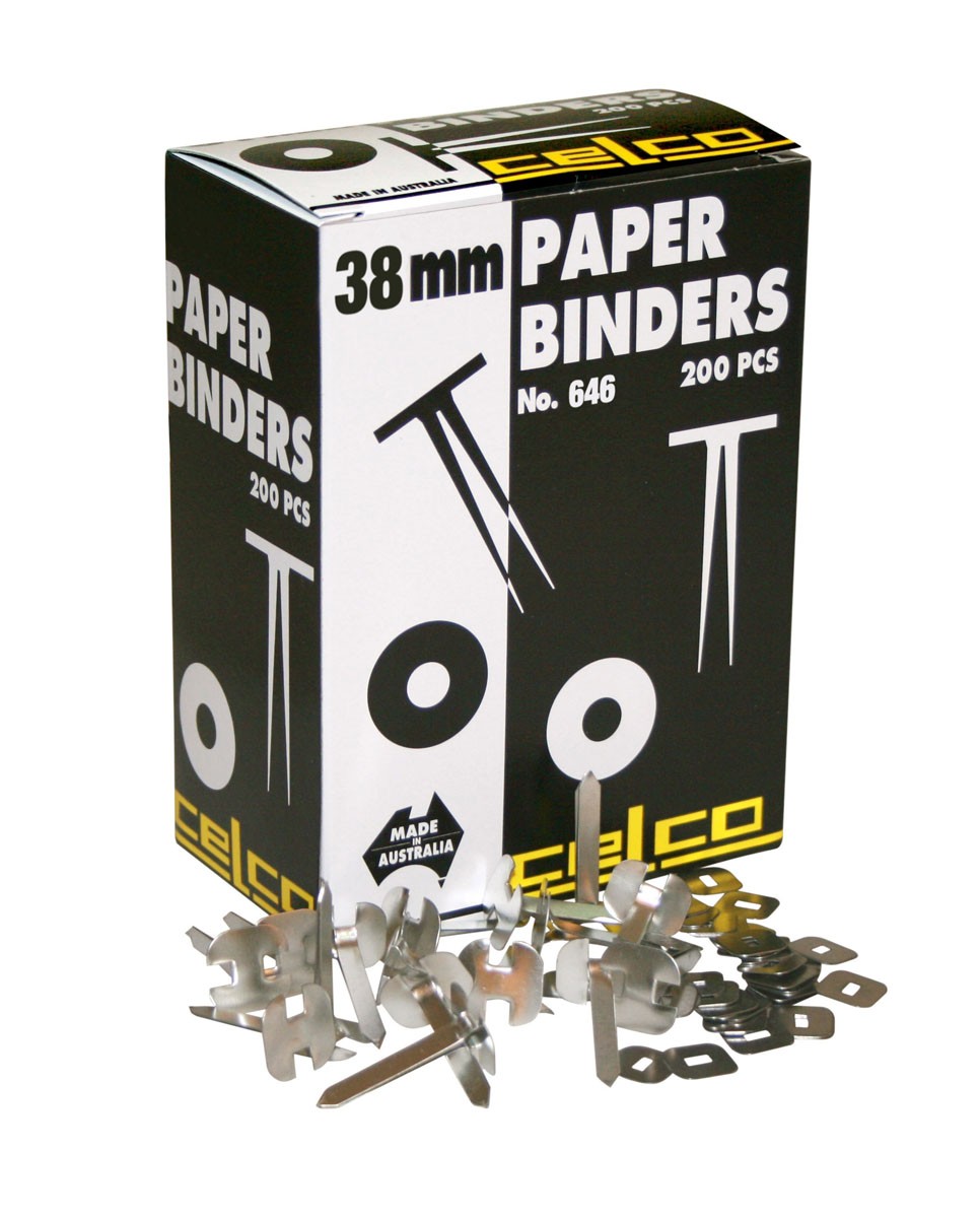 CELCO PAPER BINDERS 38mm #646 (price excludes gst)  