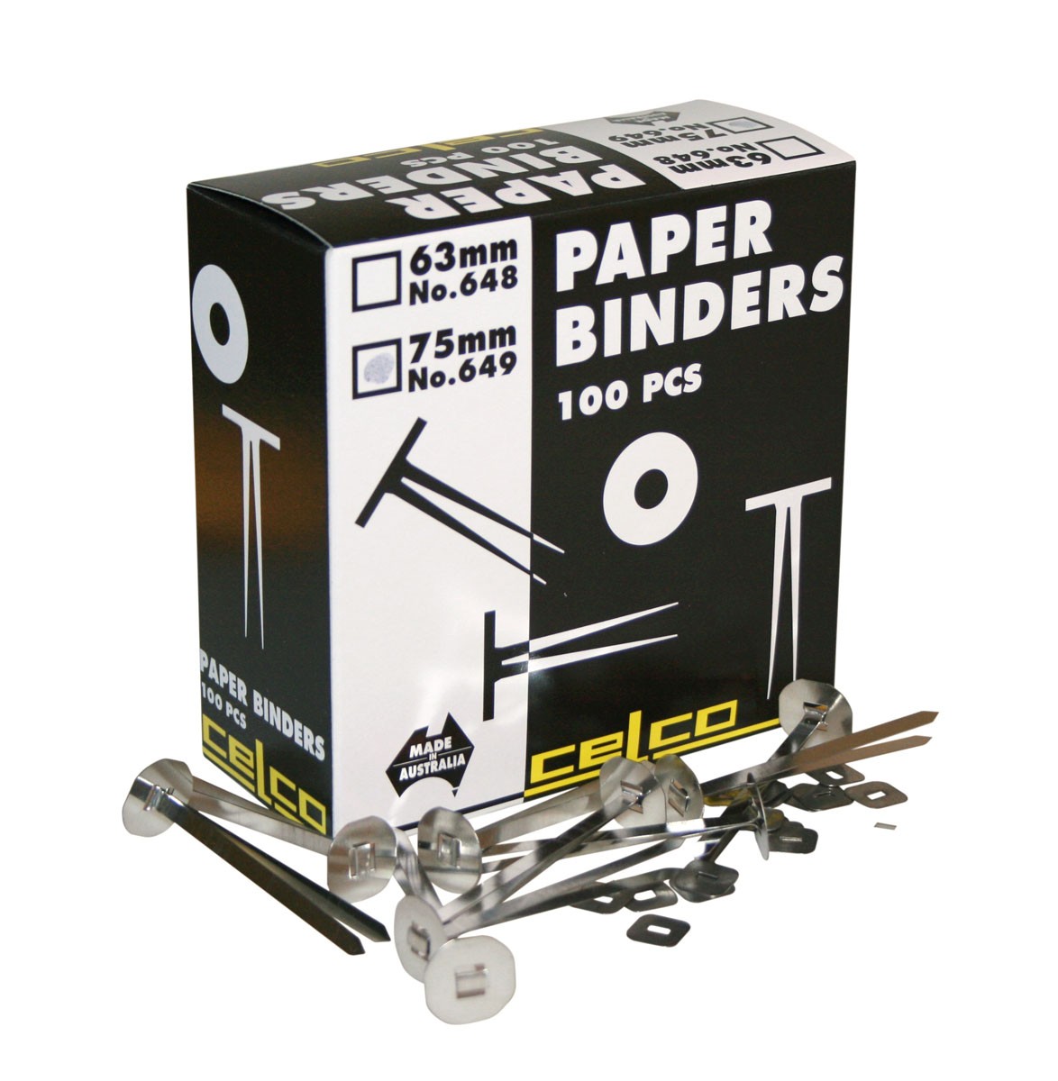 CELCO PAPER BINDERS 70mm #649 (price excludes gst)