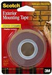 MOUNTING TAPE SCOTCH 25mm x 1.5m EXTERIOR #4011 (price excludes gst)