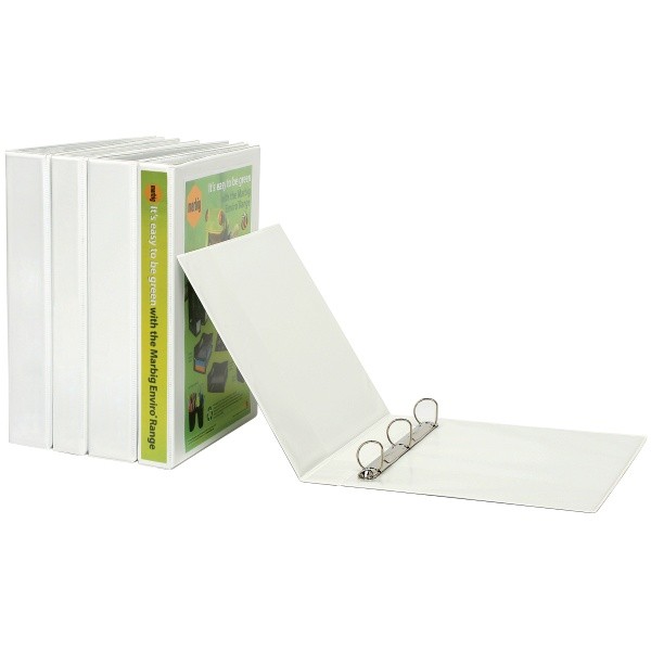 CLEARIEW INSERT BINDER A4 2 RING 38mm WHITE