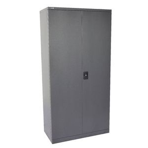 GO STATIONERY CUPBOARD METAL 4 SHELVES 2000mm High GRAPHITE RIPPLE
