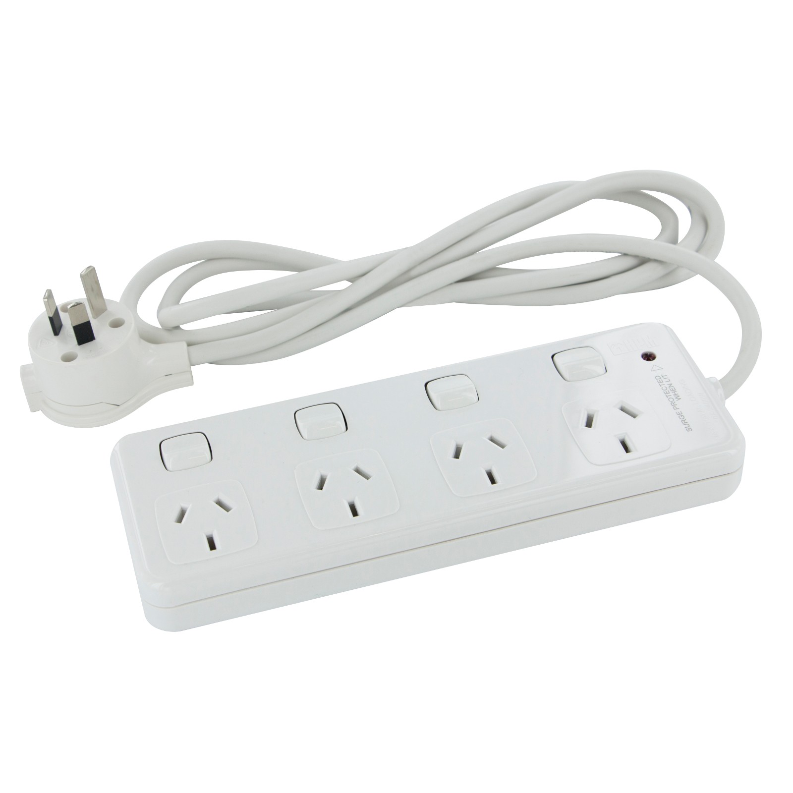 HPM 10 Amp 4 OUTLET SURGE PROTECTED POWERBOARD