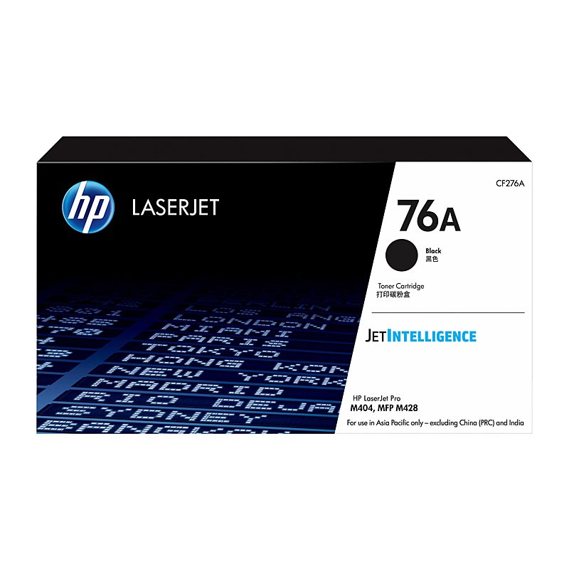 HP GENUINE CF276A (#76A) Black Toner - 3,000 Pages