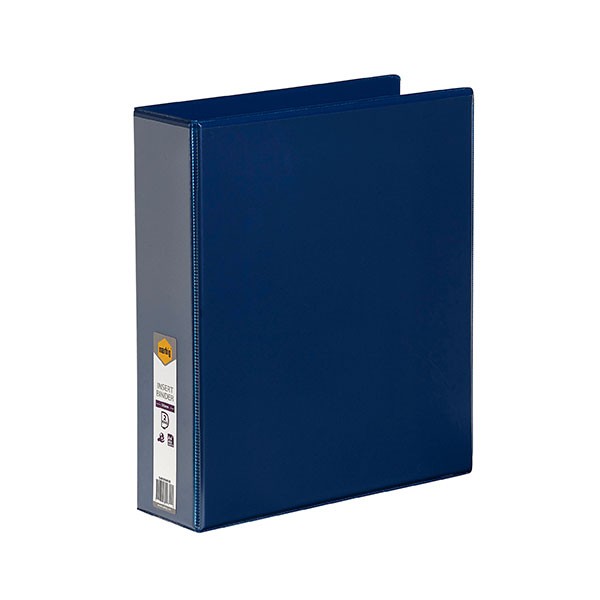 CLEARVIEW INSERT BINDER A4 2 RING 50mm BLUE