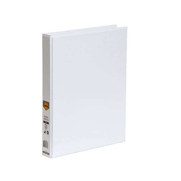 CLEARVIEW INSERT BINDER A4 3 RING 25mm WHITE