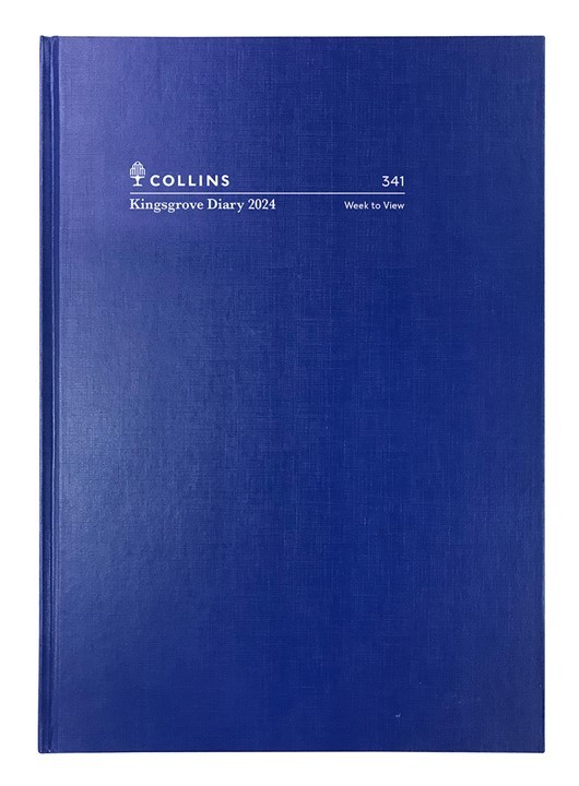 2024 COLLINS DEBDEN KINGSGROVE DIARY 341 A4 WEEK TO AN OPENING