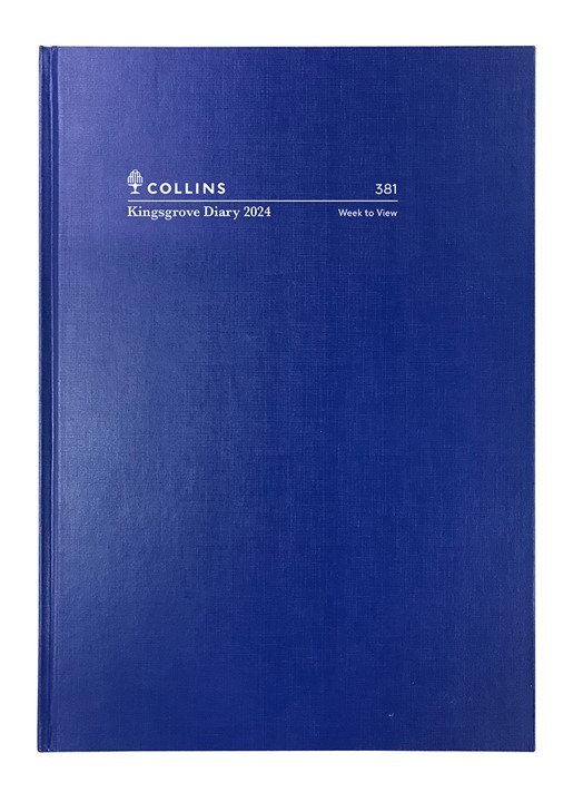 2024 COLLINS DEBDEN KINGSGROVE DIARY 381 A5 WEEK TO AN OPENING