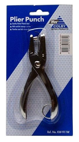 1 HOLE PLIER PUNCH COLBY #KW 911  (price excludes gst)