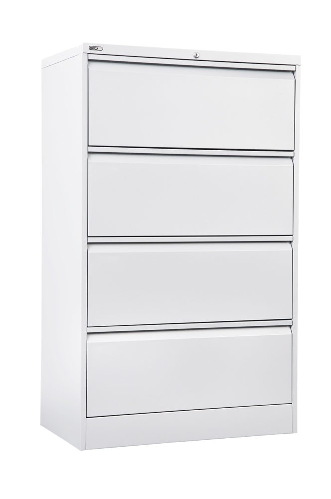 LATERAL FILING CABINET GO 4 DRAWER (Available in BLACK or WHITE)