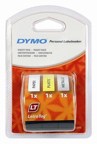 DYMO LetraTag LABEL TAPE 12mm STARTER KIT 91240 (price excludes gst)