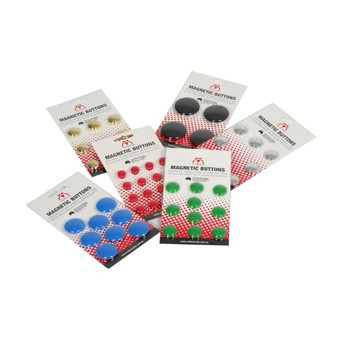 MAGNETIC BUTTONS 30mm RED - Pkt 8