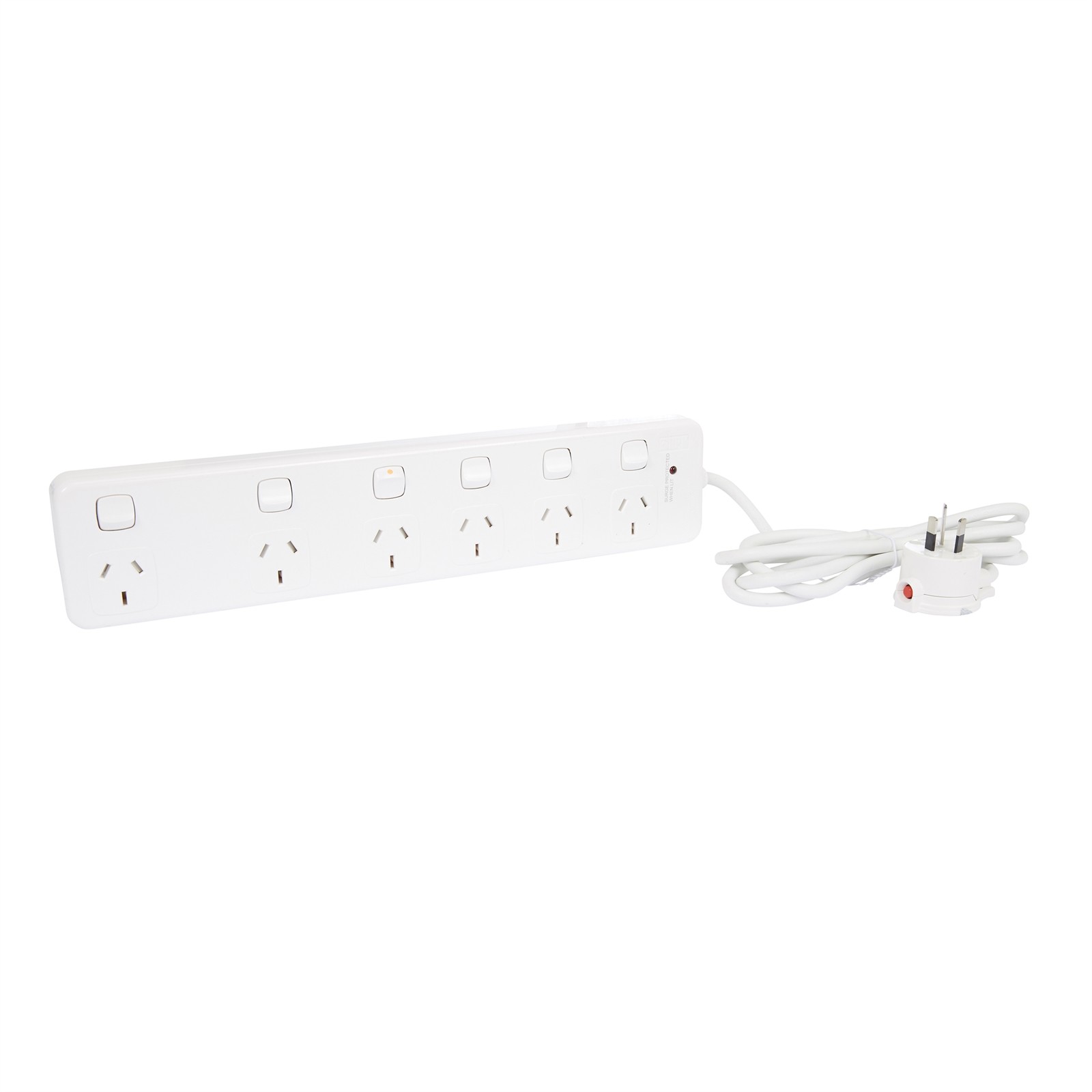 HPM 6 OUTLET SURGE PROTECTED POWERBOARD