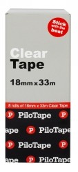 PILOTAPE CLEAR 18mm x 33m - Box 8