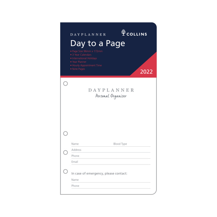 2024 DAY PLANNER REFILL DAILY DATED PR-2100