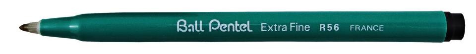 PENTEL PENS R-56 0.6mm BLACK (BOX 12)