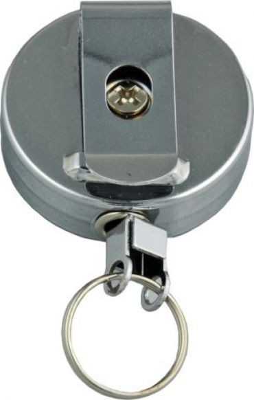 RETRACTABLE METAL REEL OSMER WITH KEY RING  (price excludes gst)