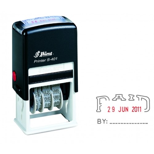 SHINY SELF-INKING DATER S-401 PAID  