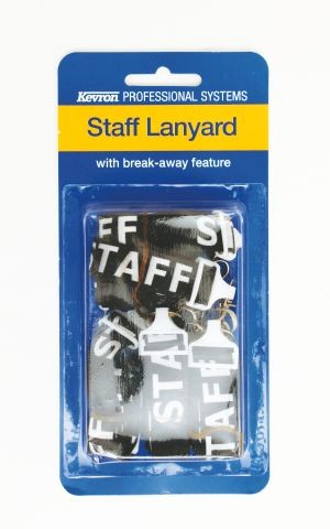 STAFF PRINTED LANYARD WITH SAFETY RELEASE & D CLIP (PKT 5)  (price excludes gst)