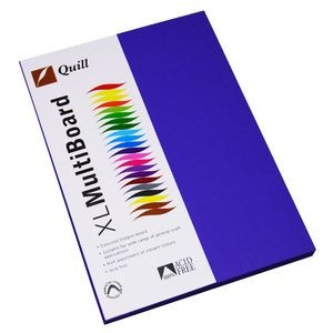 QUILL XL MULTI BOARD ROYAL BLUE 210gsm (PKT 50)