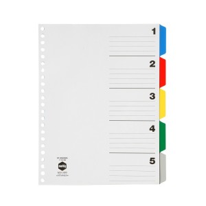 DISPLAY BOOK DIVIDER PP A4 5 TAB #20089 (price excludes GST)