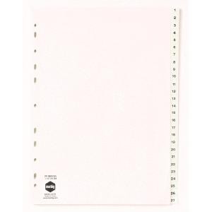 PVC DIVIDER A4 1-54 WHITE #35141 (price excludes GST)
